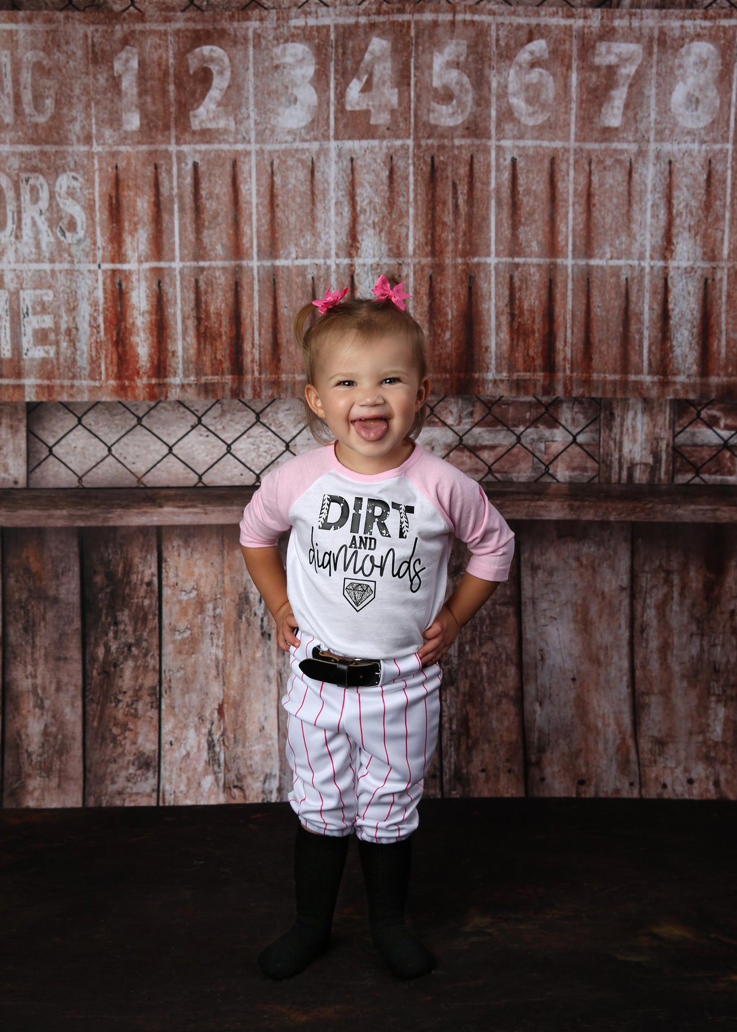 Baby Pinstripe Baseball Pants Newborn Cake Smash Outfit handmade halloween outfit baseball themed