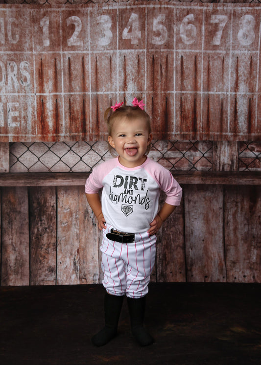 Baby Pinstripe Baseball Pants Newborn Cake Smash Outfit handmade halloween outfit baseball themed