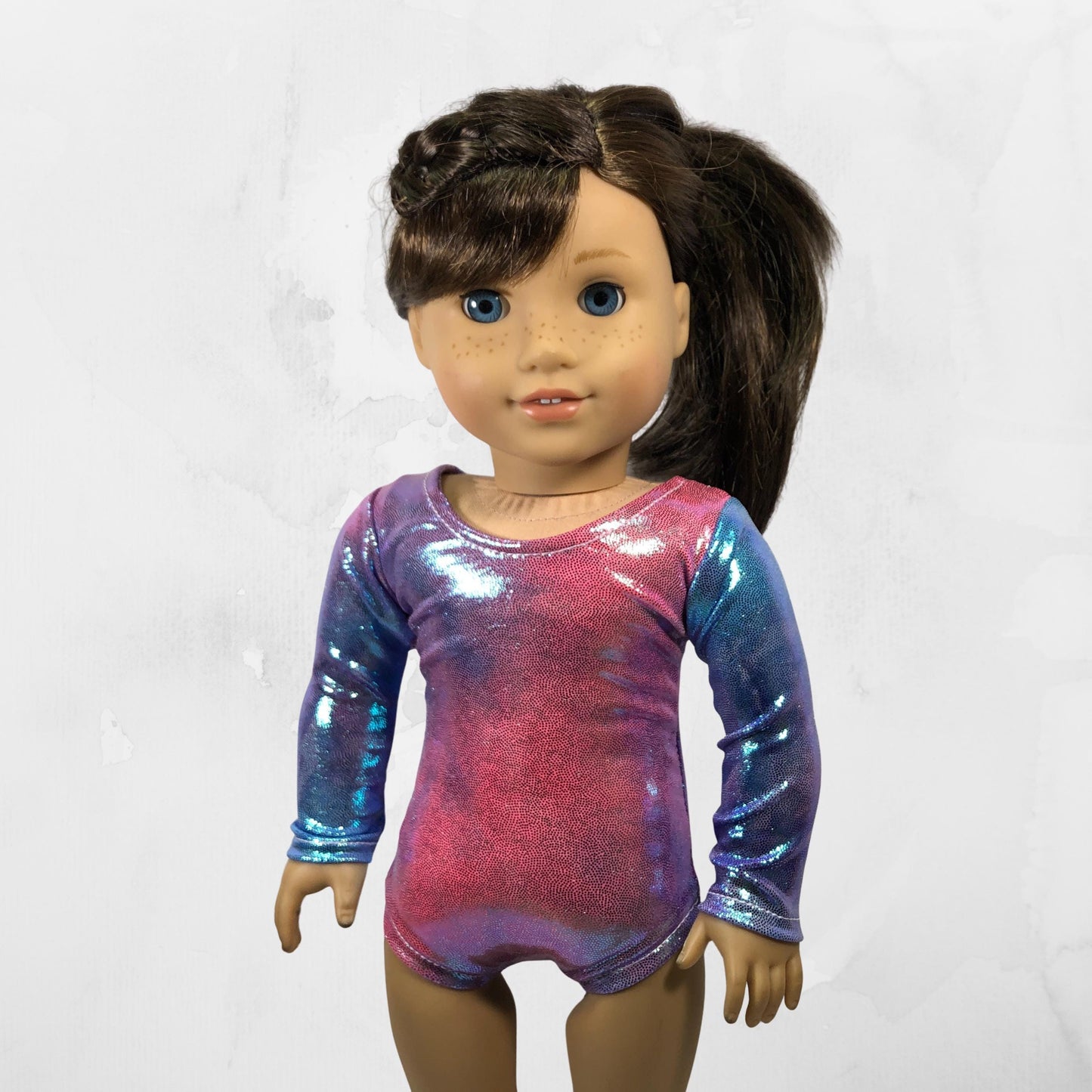 Doll Gymnastics Leotard Gift for little girls Personalized dancewear fits American Girl dolls Dance Outfit  Tumbling Set