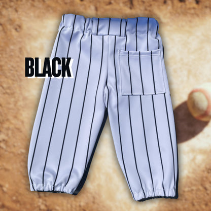 Baby Pinstripe Baseball Pants Newborn Cake Smash Outfit handmade halloween outfit baseball themed
