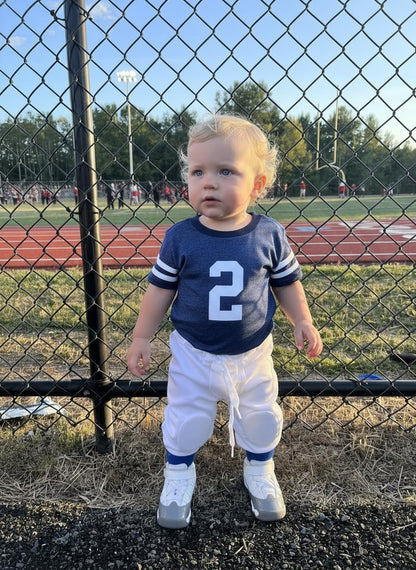 Childs Football Jersey with pants Personalized Toddler Football Jersey football outfit for Halloween costume gift for sports fans