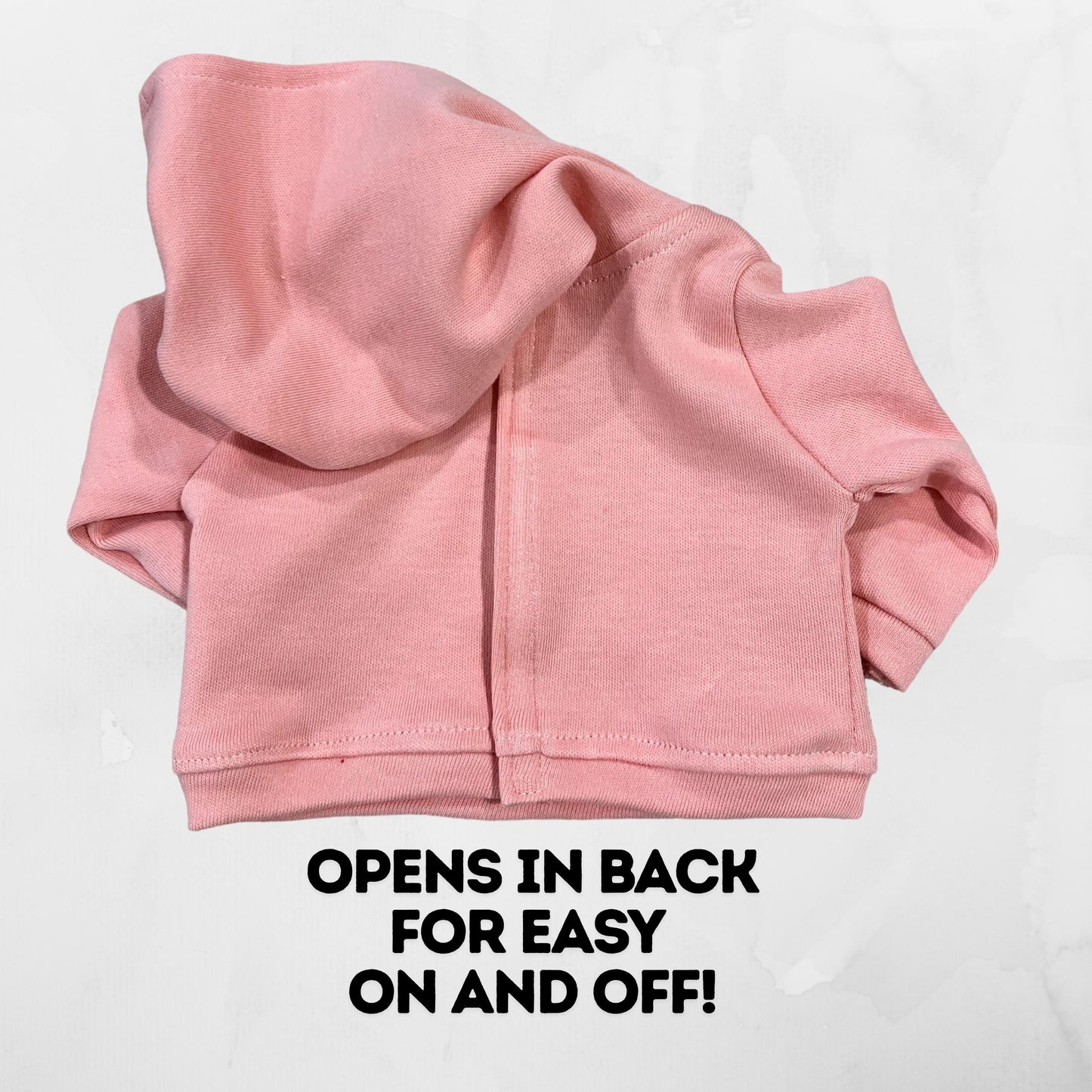 18 inch doll hoodie with custom logo Personalized doll hoodie FITS American Girl and Bitty Baby Birthday gift for girls doll Matching Hoodie
