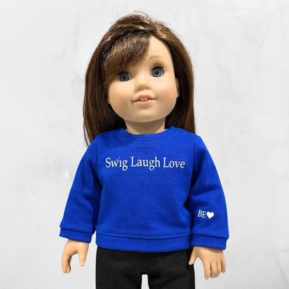 18 inch doll Crewneck FITS American Girl and Bitty Baby Perfect gift for young girls and doll lovers alike