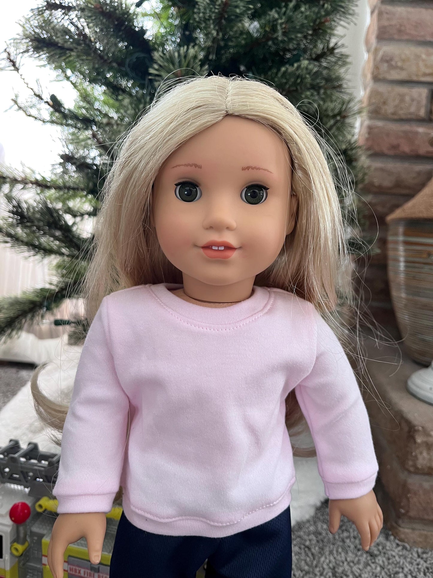 18 inch doll Crewneck FITS American Girl and Bitty Baby Perfect gift for young girls and doll lovers alike