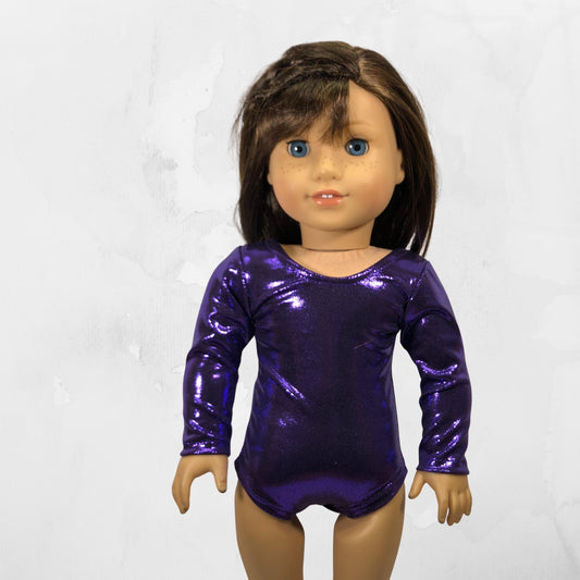 Doll Gymnastics Leotard Gift for little girls Personalized dancewear fits American Girl dolls Dance Outfit  Tumbling Set