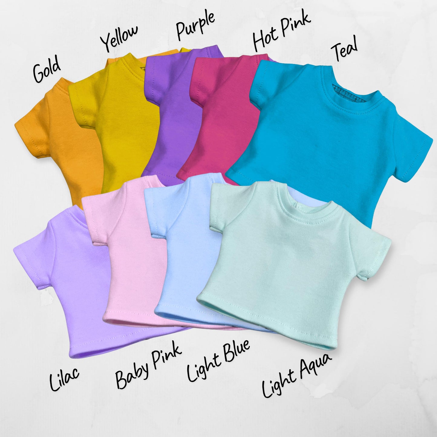 Custom Doll T-Shirt fits American Girl Dolls and other 18 inch dolls.