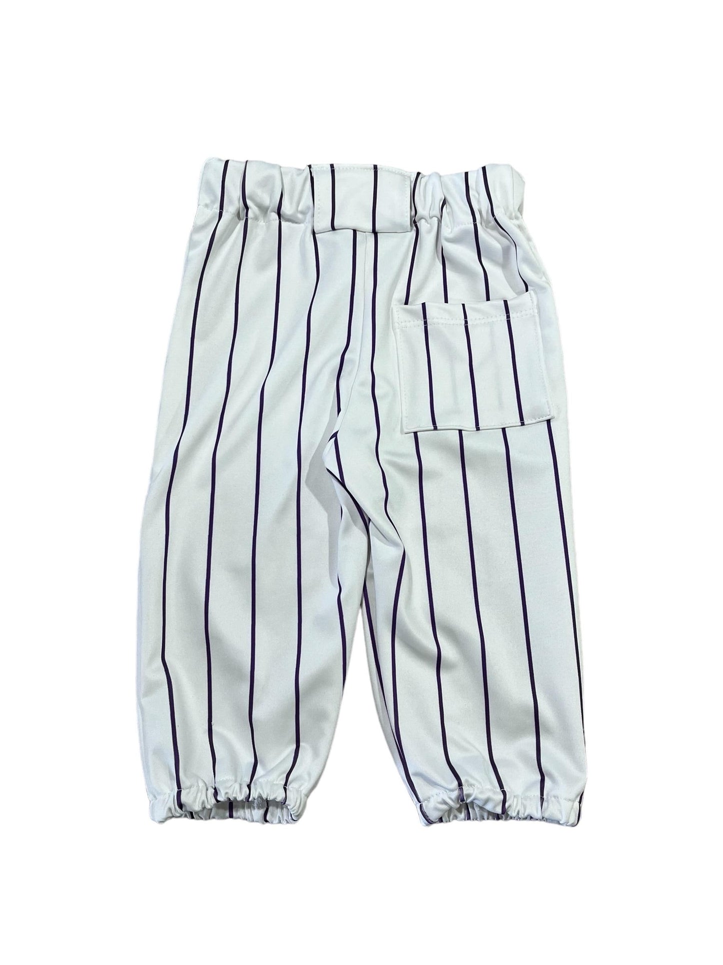 Navy Pinstripe Baseball Outfit -  EMBROIDERED Baseball Jersey and pants