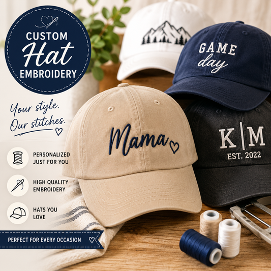 Personalized Hats for Sports Teams & Everyday Wear