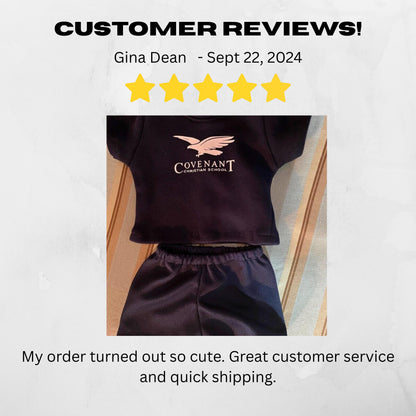 Handmade 18 Inch Doll Gym Shorts fits American Girl Doll Soccer Shorts Fits Boy or Girl Dolls Gender Neutral Gift for Kids
