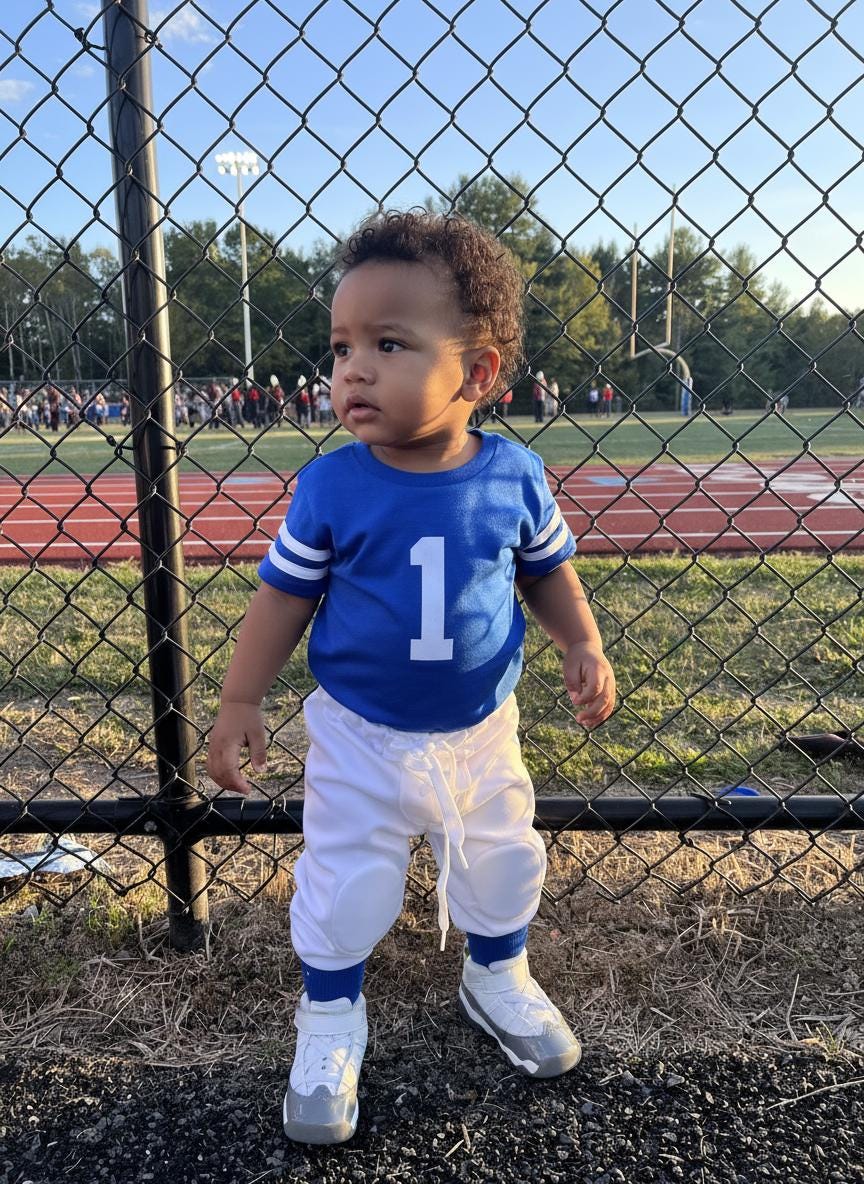 Childs Football Jersey with pants Personalized Toddler Football Jersey football outfit for Halloween costume gift for sports fans