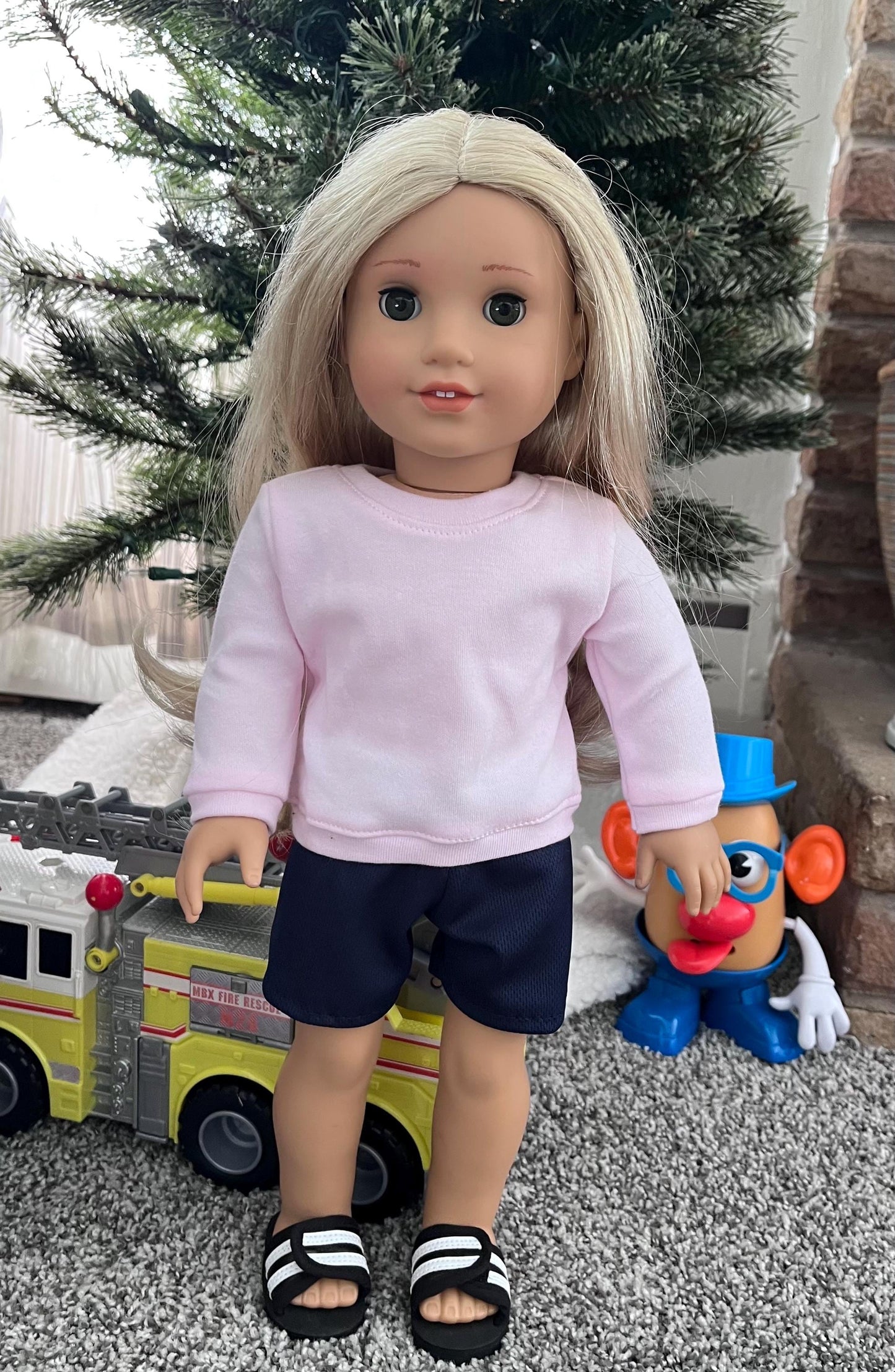 18 inch doll Crewneck FITS American Girl and Bitty Baby Perfect gift for young girls and doll lovers alike