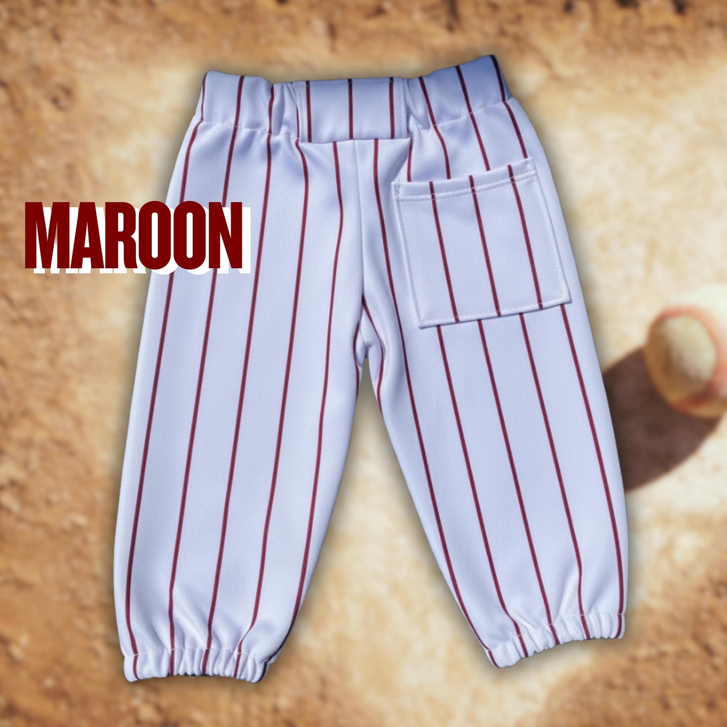 Baby Pinstripe Baseball Pants Newborn Cake Smash Outfit handmade halloween outfit baseball themed