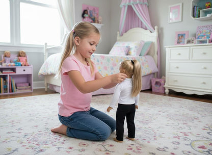 Handmade doll clothes fits 18 inch dolls Mock Neck Doll Shirt FITS American Girl Dolls and Modern Doll clothes Gift for little Girl