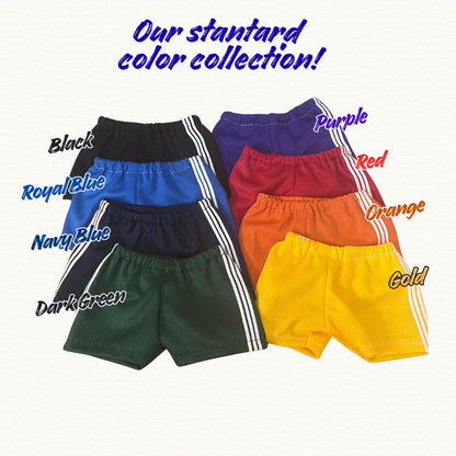 Handmade 18 Inch Doll Gym Shorts fits American Girl Doll Soccer Shorts Fits Boy or Girl Dolls Gender Neutral Gift for Kids