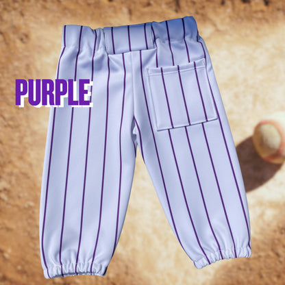 Baby Pinstripe Baseball Pants Newborn Cake Smash Outfit handmade halloween outfit baseball themed